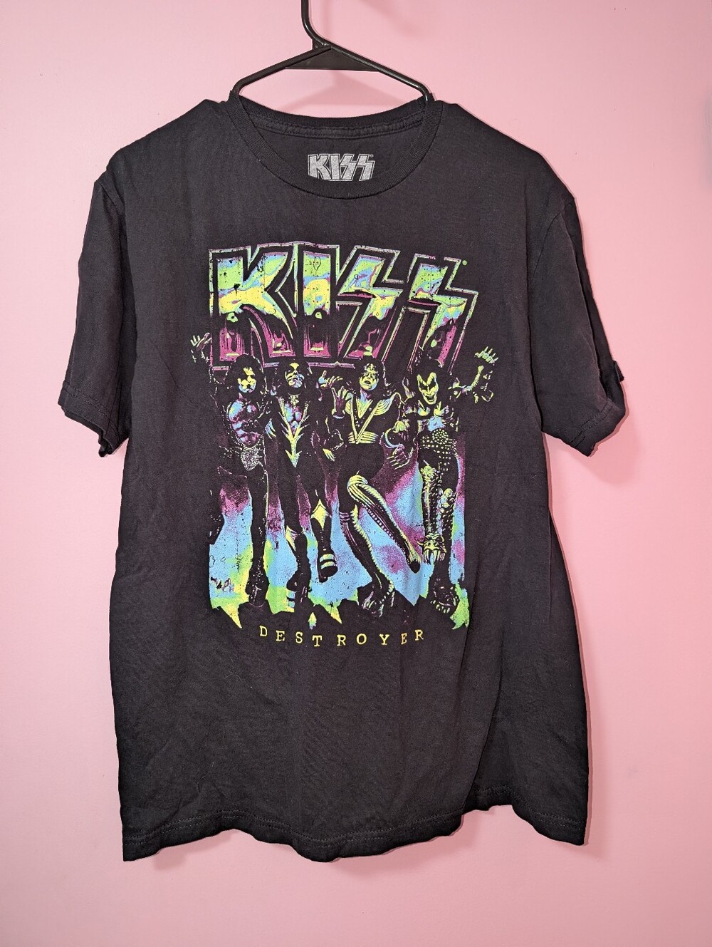 KISS Destroyer Neon Band T-Shirt